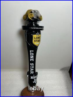 LONE STAR BOCK BEER WILD BIG HORN RAMS HEAD Draft beer tap handle. TEXAS