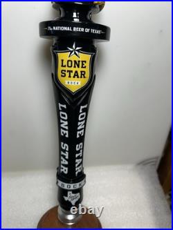 LONE STAR BOCK BEER WILD BIG HORN RAMS HEAD Draft beer tap handle. TEXAS