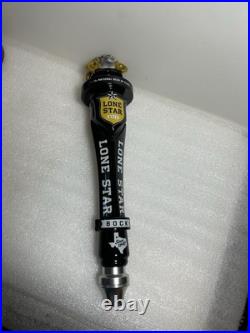 LONE STAR BOCK BEER WILD BIG HORN RAMS HEAD Draft beer tap handle. TEXAS