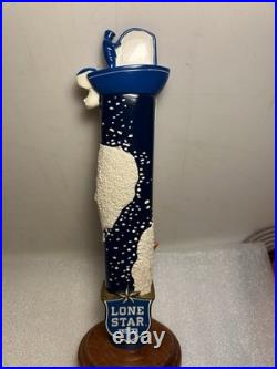 LONE STAR LIGHT BEER TEXAS-STYLE FLY-FISHING Draft beer tap handle. TEXAS