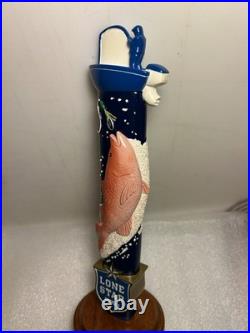 LONE STAR LIGHT BEER TEXAS-STYLE FLY-FISHING Draft beer tap handle. TEXAS