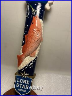 LONE STAR LIGHT BEER TEXAS-STYLE FLY-FISHING Draft beer tap handle. TEXAS