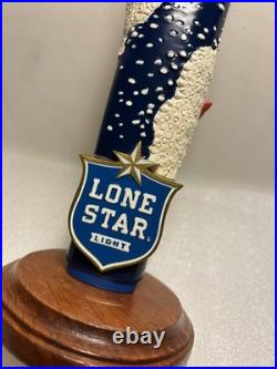 LONE STAR LIGHT BEER TEXAS-STYLE FLY-FISHING Draft beer tap handle. TEXAS