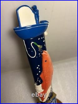 LONE STAR LIGHT BEER TEXAS-STYLE FLY-FISHING Draft beer tap handle. TEXAS