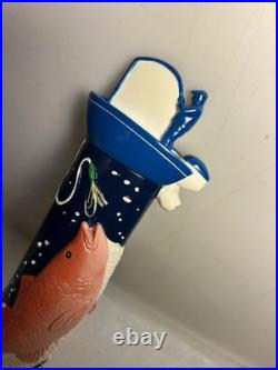 LONE STAR LIGHT BEER TEXAS-STYLE FLY-FISHING Draft beer tap handle. TEXAS