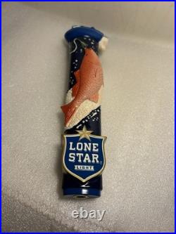 LONE STAR LIGHT BEER TEXAS-STYLE FLY-FISHING Draft beer tap handle. TEXAS
