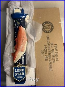 LONE STAR LIGHT BEER TEXAS-STYLE FLY-FISHING Draft beer tap handle. TEXAS