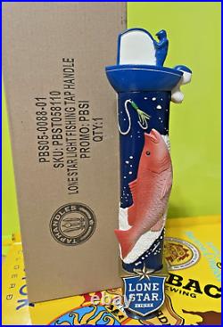LONE STAR Light BEER Tap Handle Gulf FISING BOAT Red Snapper TEXAS 11 NEW