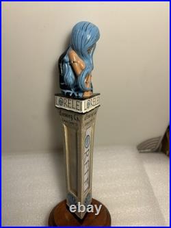 LORELEI BREWING BLUE HAIR SEA NYMPH MERMAID EPHYRA draft beer tap handle. TEXAS