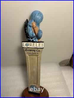LORELEI BREWING BLUE HAIR SEA NYMPH MERMAID EPHYRA draft beer tap handle. TEXAS LORELEI BREWING BLUE HAIR SEA NYMPH MERMAID EPHYRA draft beer tap handle. TEXAS