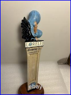 LORELEI BREWING BLUE HAIR SEA NYMPH MERMAID EPHYRA draft beer tap handle. TEXAS LORELEI BREWING BLUE HAIR SEA NYMPH MERMAID EPHYRA draft beer tap handle. TEXAS