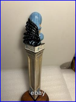 LORELEI BREWING BLUE HAIR SEA NYMPH MERMAID EPHYRA draft beer tap handle. TEXAS LORELEI BREWING BLUE HAIR SEA NYMPH MERMAID EPHYRA draft beer tap handle. TEXAS