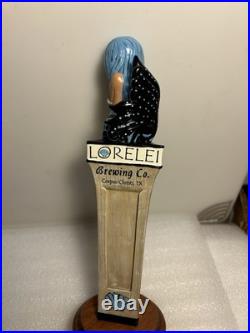 LORELEI BREWING BLUE HAIR SEA NYMPH MERMAID EPHYRA draft beer tap handle. TEXAS LORELEI BREWING BLUE HAIR SEA NYMPH MERMAID EPHYRA draft beer tap handle. TEXAS