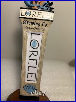 LORELEI BREWING BLUE HAIR SEA NYMPH MERMAID EPHYRA draft beer tap handle. TEXAS