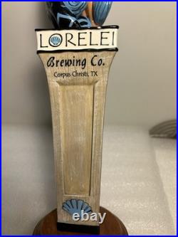 LORELEI BREWING BLUE HAIR SEA NYMPH MERMAID EPHYRA draft beer tap handle. TEXAS LORELEI BREWING BLUE HAIR SEA NYMPH MERMAID EPHYRA draft beer tap handle. TEXAS