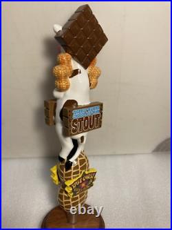 LOST COAST PEANUT BUTTER CHOCOLATE MILK STOUT draft beer tap handle. CALIFORNIA