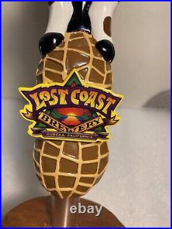 LOST COAST PEANUT BUTTER CHOCOLATE MILK STOUT draft beer tap handle. CALIFORNIA