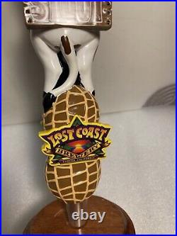 LOST COAST PEANUT BUTTER CHOCOLATE MILK STOUT draft beer tap handle. CALIFORNIA