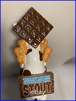 LOST COAST PEANUT BUTTER CHOCOLATE MILK STOUT draft beer tap handle. CALIFORNIA