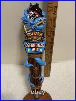 LOST COAST STARGAZE WIT PIRATE AND THE KRAKEN draft beer tap handle. CALIFORNIA