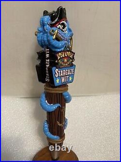 LOST COAST STARGAZE WIT PIRATE AND THE KRAKEN draft beer tap handle. CALIFORNIA