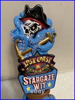 LOST COAST STARGAZE WIT PIRATE AND THE KRAKEN draft beer tap handle. CALIFORNIA