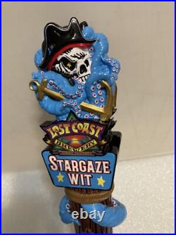 LOST COAST STARGAZE WIT PIRATE AND THE KRAKEN draft beer tap handle. CALIFORNIA