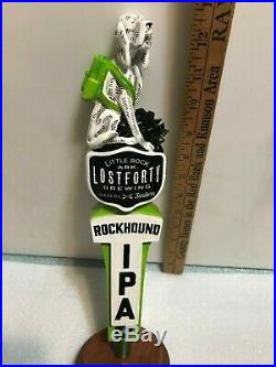 LOST FORTY ROCKHOUND beer tap handle. ARKANSAS