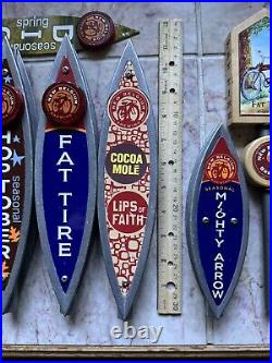 LOT OF 8! NEW BELGIUM BEER TAP HANDLES & 1 Plate. Tapper. Man Cave