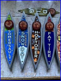 LOT OF 8! NEW BELGIUM BEER TAP HANDLES & 1 Plate. Tapper. Man Cave