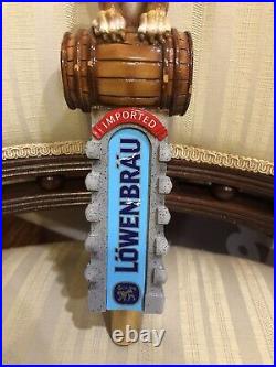 LOWENBRAU BEER LION Drinking Beer Draft beer tap handle Pre-owned See Desc