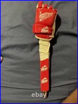 Labatt Blue Detroit Redwings Hockey Glove Tap Handle