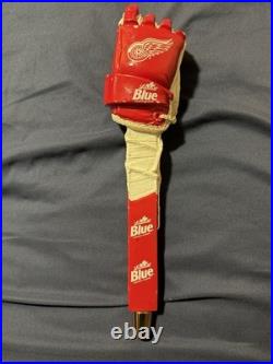 Labatt Blue Detroit Redwings Hockey Glove Tap Handle