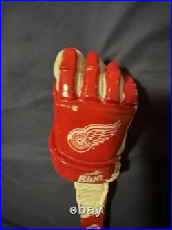 Labatt Blue Detroit Redwings Hockey Glove Tap Handle