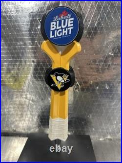 Labatt Blue Light Pittsburgh Penguins NHL Hockey Sticks Beer Tap Handle