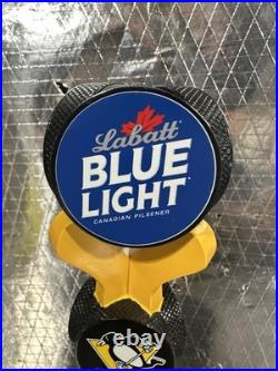 Labatt Blue Light Pittsburgh Penguins NHL Hockey Sticks Beer Tap Handle