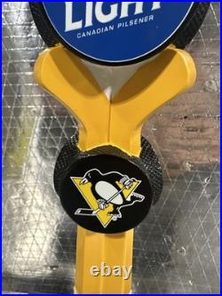 Labatt Blue Light Pittsburgh Penguins NHL Hockey Sticks Beer Tap Handle