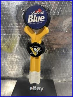 Labatt Blue Light Pittsburgh Penguins NHL Hockey Sticks Beer Tap Handle