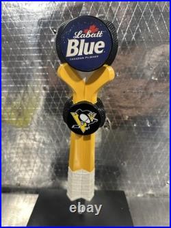 Labatt Blue Light Pittsburgh Penguins NHL Hockey Sticks Beer Tap Handle