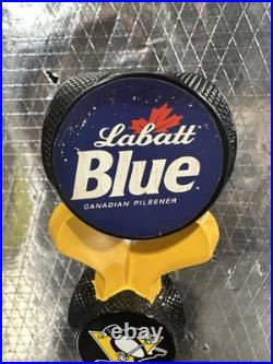 Labatt Blue Light Pittsburgh Penguins NHL Hockey Sticks Beer Tap Handle