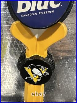 Labatt Blue Light Pittsburgh Penguins NHL Hockey Sticks Beer Tap Handle