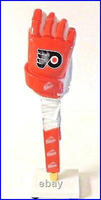 Labatt Blue Philadelphia Flyers ALL ORANGE Hockey Glove Tap Handle New F/S 13