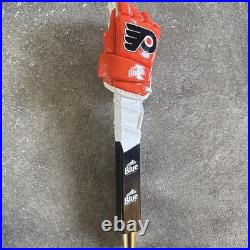 Labatt Blue Philadelphia Flyers ALL ORANGE Hockey Glove Tap Handle New F/S 13