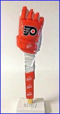 Labatt Blue Philadelphia Flyers ALL ORANGE Hockey Glove Tap Handle New F/S 13
