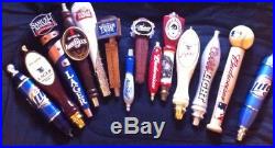 Large Lot of Beer Tap Handles14 drafts, lagers, Budweiser, sam Adams, coors& more
