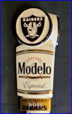 Las Vegas Raiders Modelo Tap Handle, Ceramic New! Modelo Raiders