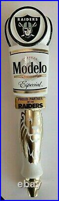 Las Vegas Raiders NFL Modelo Especial Beer Bar Tap Handle Man Cave New! 13 Inch