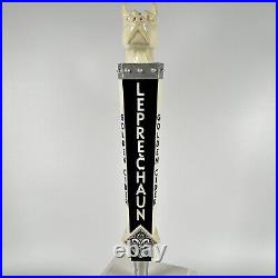 Leprechaun Premium Hard Cider, GOLDEN CIDER Figural Dog 12.5 Beer Tap Handle