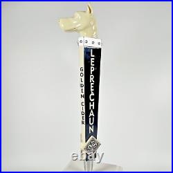 Leprechaun Premium Hard Cider, GOLDEN CIDER Figural Dog 12.5 Beer Tap Handle