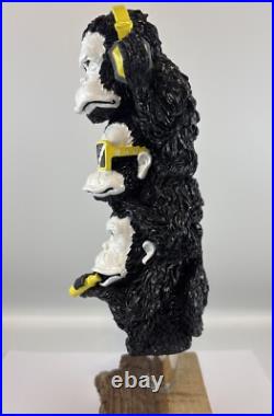 London Fields 3 Weiss Monkeys Draft Beer Tap Handle Figural Beer Tap Handle